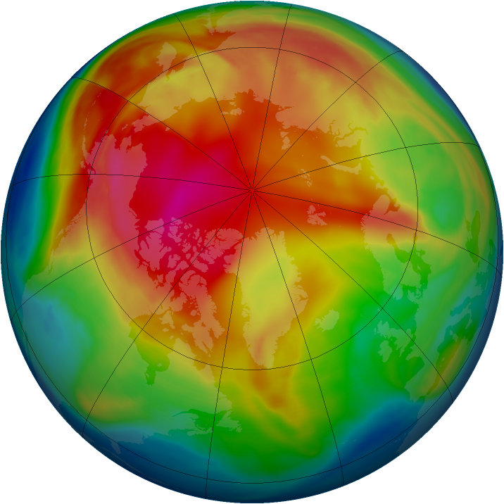 Arctic ozone map for 30 January 2006